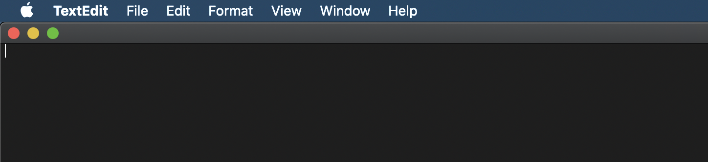 MacOS app menu